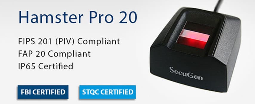 Secugen Hamster Pro 20 Fingerprint Reader