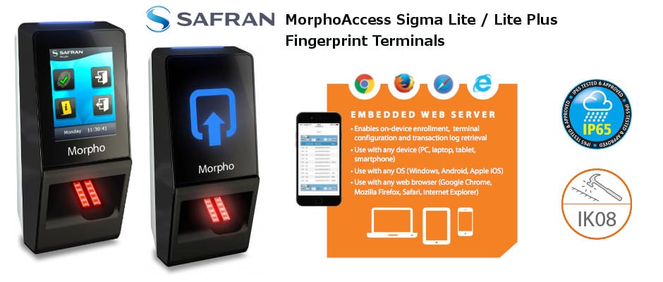 Morphoaccess Sigma Lite and Lite Plus Fingerprint Readers
